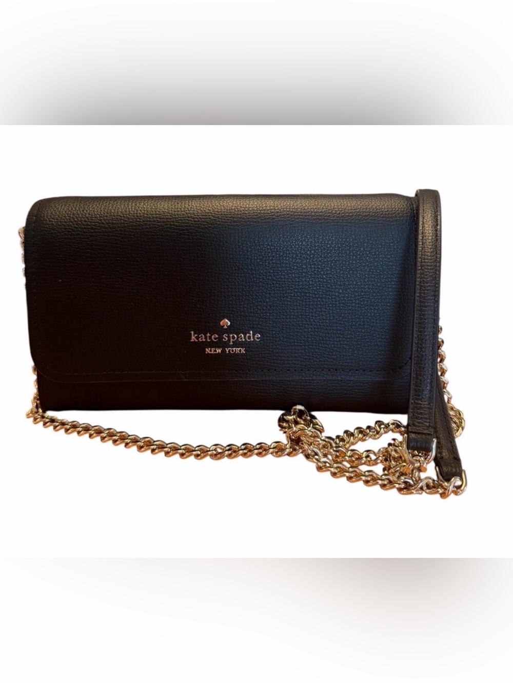 kate spade Black Leather Chain Crossbody - Picture 2 of 6